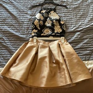 Black & Gold homecoming dress